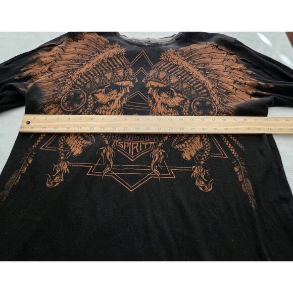 VINTAGE Affliction Reversible Thermal Long sleeve Early 2000s Y2K XXXL Men’s - Picture 5 of 14